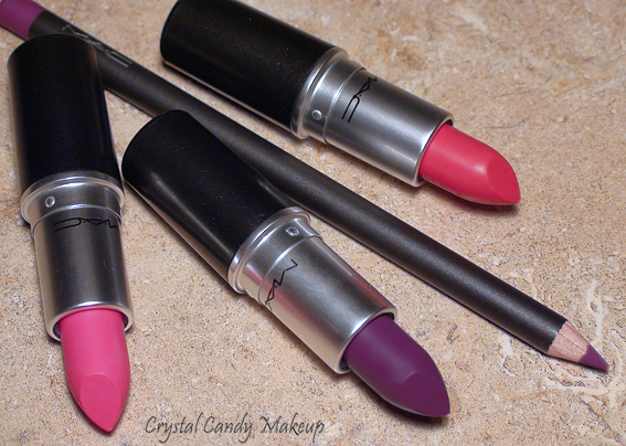 Sneak Peek : Collection Fashion Sets de MAC - Heroine lipstick - Silly lipstick - Ablaze lipstick - Heroine lip liner