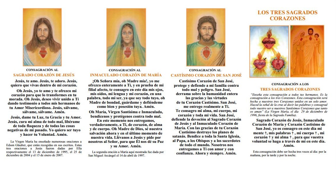 Los tres Sagrados Corazones