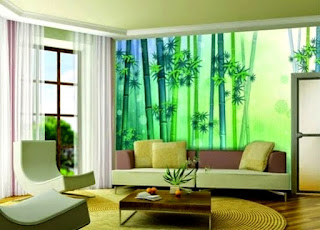 Contoh Wallpaper Dinding Untuk Mempercantik Ruang Tamu Yang Sempit Gambar Wallpaper Dinding Ruangan Tamu Sempit
