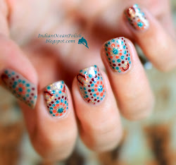 nail polish aboriginal dotted indian designs ocean australian colours traditional sea wear turquoise jewel background mummy yummy butter london makeup