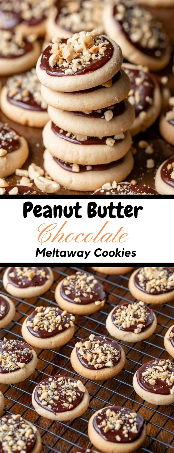Peanut Butter Chocolate Meltaway Cookies Cookies