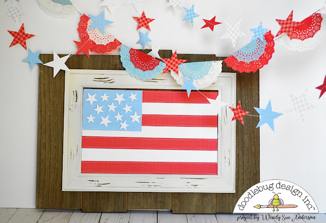 4th of July "Pinterest Inspired" projects by Wendy Sue Anderson for Doodlebug Design