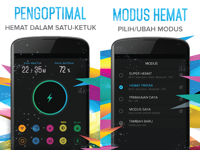 screenshot pengoptimalan dan modus Ekonomis