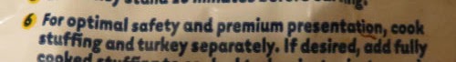 turkey label