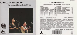 FERNANDA Y BERBARDA DE UTRERA "CANTE FLAMENCO" OCORA-RADIO FRANCE 1988 FERNANDA Y BERBARDA DE UTRERA "CANTE FLAMENCO" OCORA-RADIO FRANCE 1988