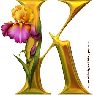 VISHAL GOSAI: Beautiful Flower Alphabets