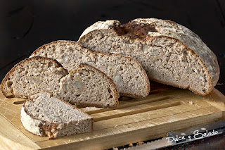 Pan de Harina de Castañas Relleno de Castañas Cocidas