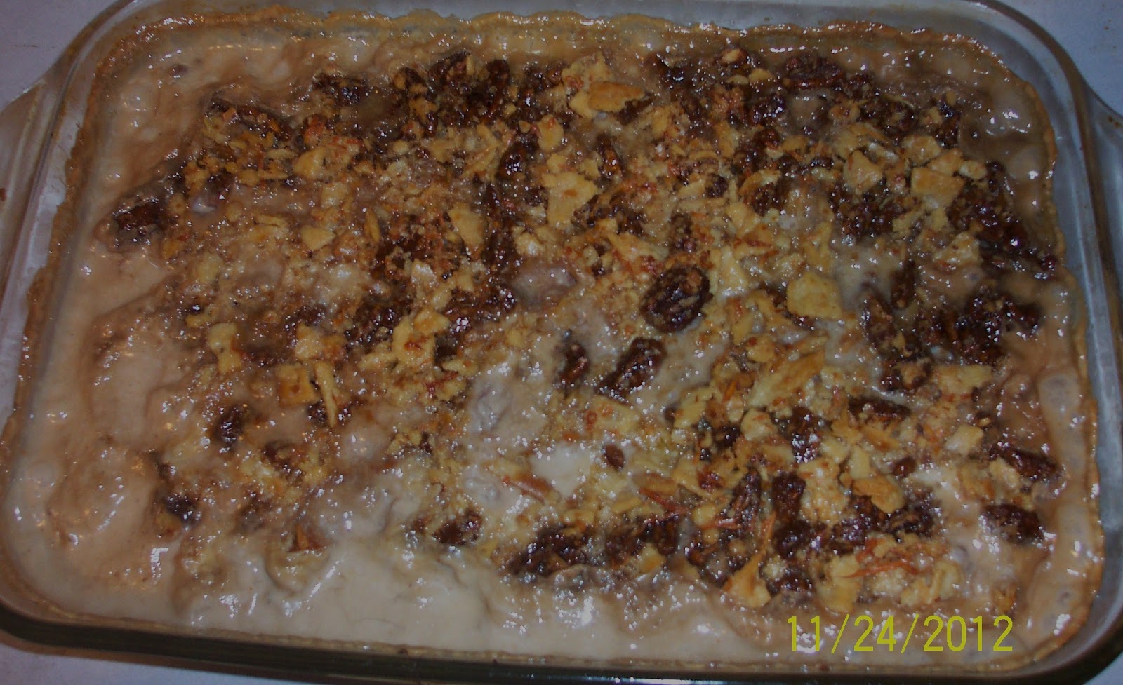 The Love Birds Cafe Paula Deen's Yam Casserole With Pecan Crumble