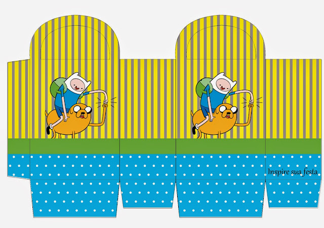 Hora de Aventuras: Mini Kit para Imprimir Gratis. Caja de Hora de Aventuras