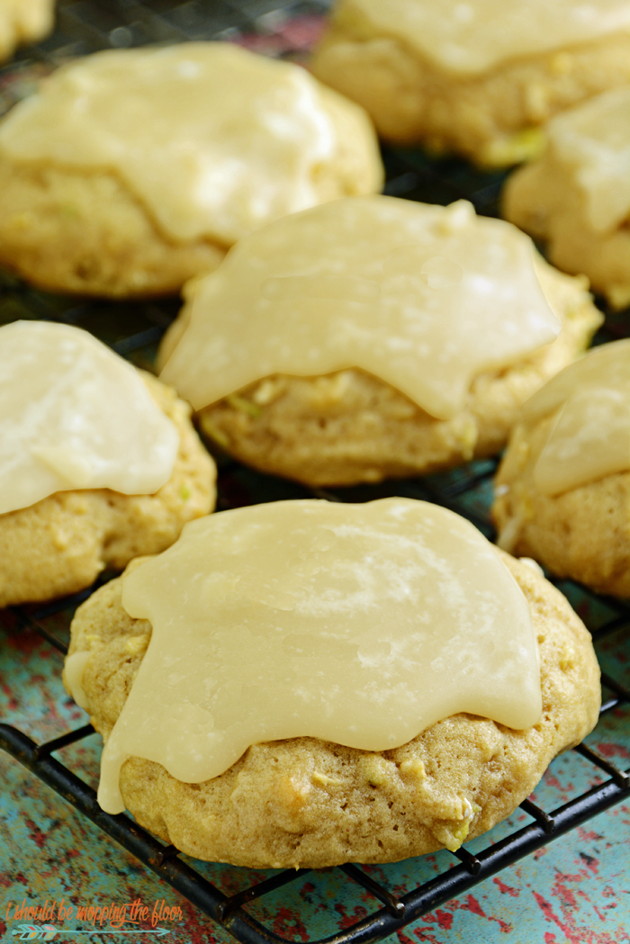 Glazed Caramel Apple Cookies with Two Icing Options | The perfect fall cookie...either with a praline-like glaze or a cake-like frosting! Delicious.