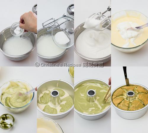 Matcha Marble Chiffon Cake Matcha Marble Chiffon Cake