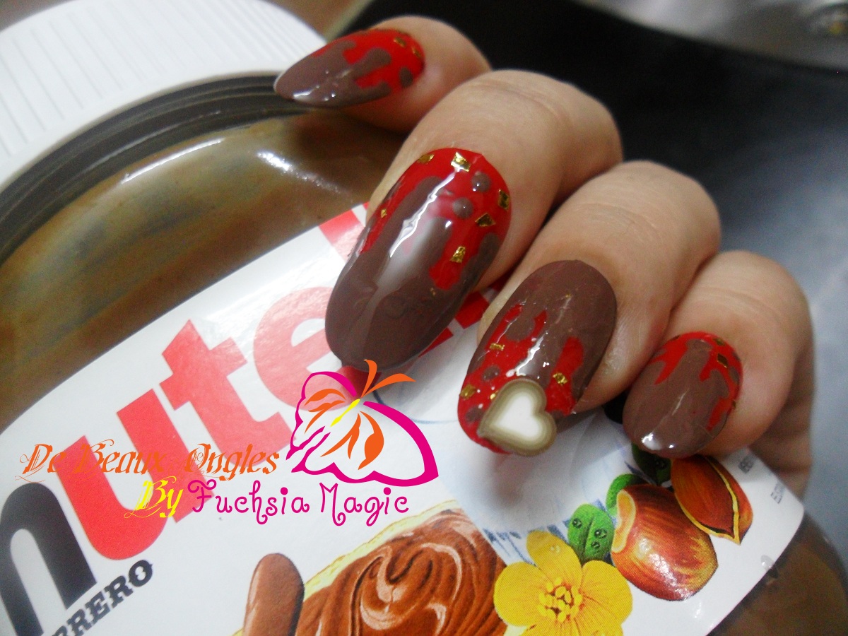 Chocolate Dipped Nails Fuchsia Magic