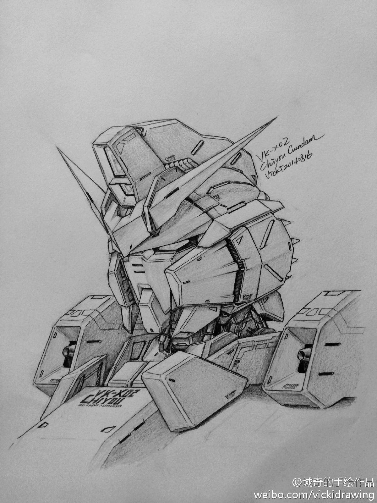 GUNDAM GUY: Awesome Gundam Sketches by VickiDrawing [Updated 2/9/17]