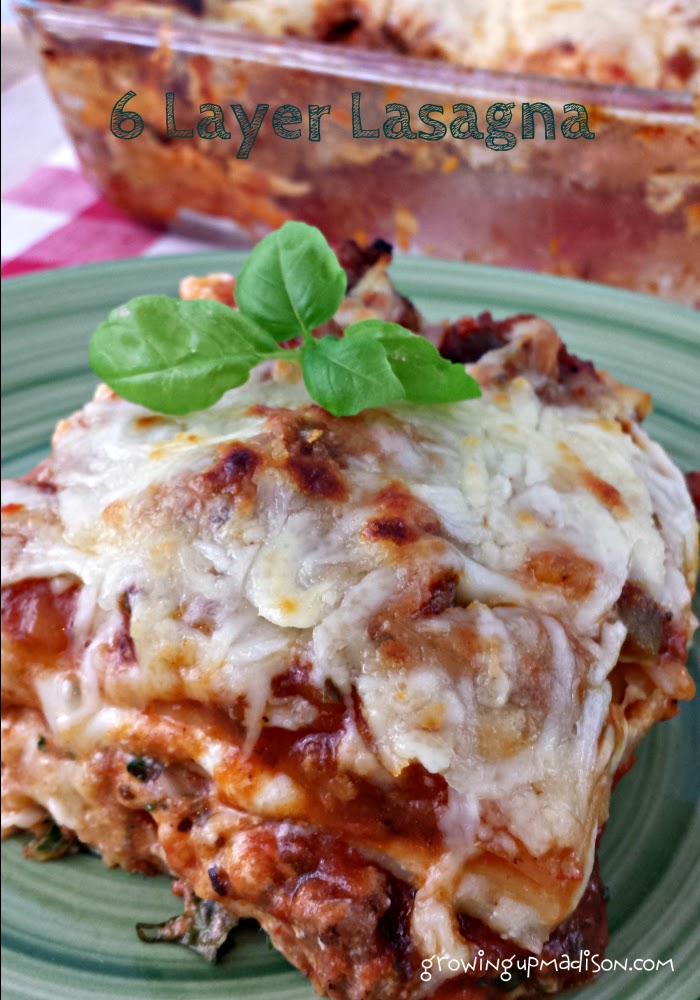 Six Layer Lasagna - Recipe - AnnMarie John