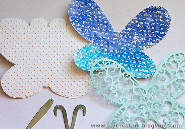 Layers of ink - Dimensional Butterfly Card Tutorial by Anna-Karin with Sizzix Stephanie Barnard Butterfly Fold Its