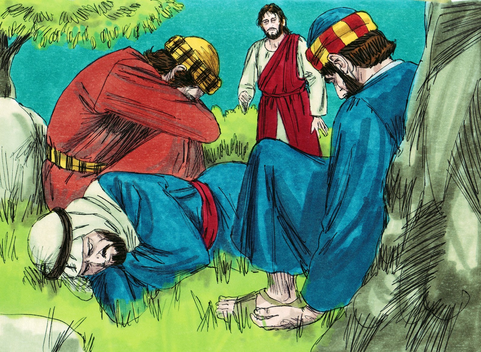 free clipart of jesus praying in the garden - photo #10