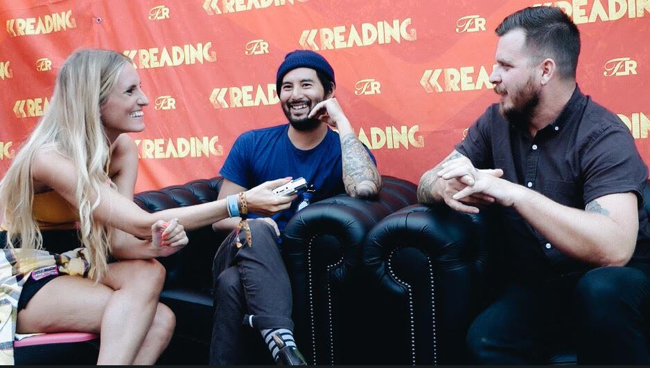 thrice interview interview with thrice at reading festival 2016 sophie thrice interview interview with thrice at reading festival 2016 sophie