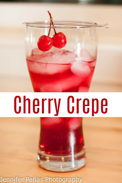 Cherry Crepe with it's cherry vodka, amaretto and cranberry juice, it's sure to keep you refreshed.
