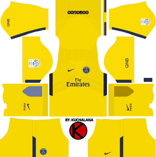 efficiëntie lucht Quagga Paris Saint-Germain (PSG) kits 2017/2018 - Dream League Soccer - Kuchalana