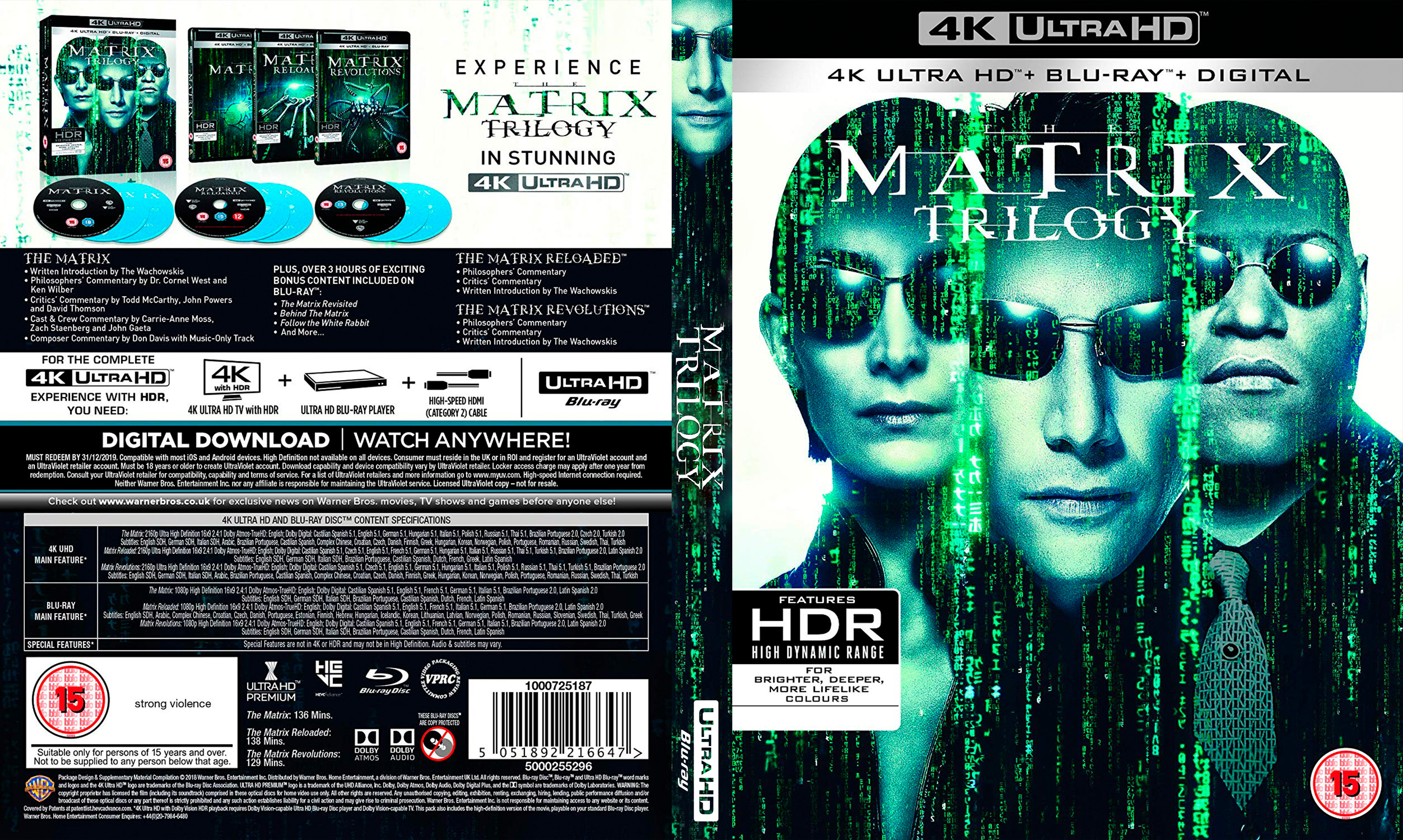 The Matrix Trilogy Bluray Cover Cover Addict Free Dvd Bluray Covers And Movie Posters