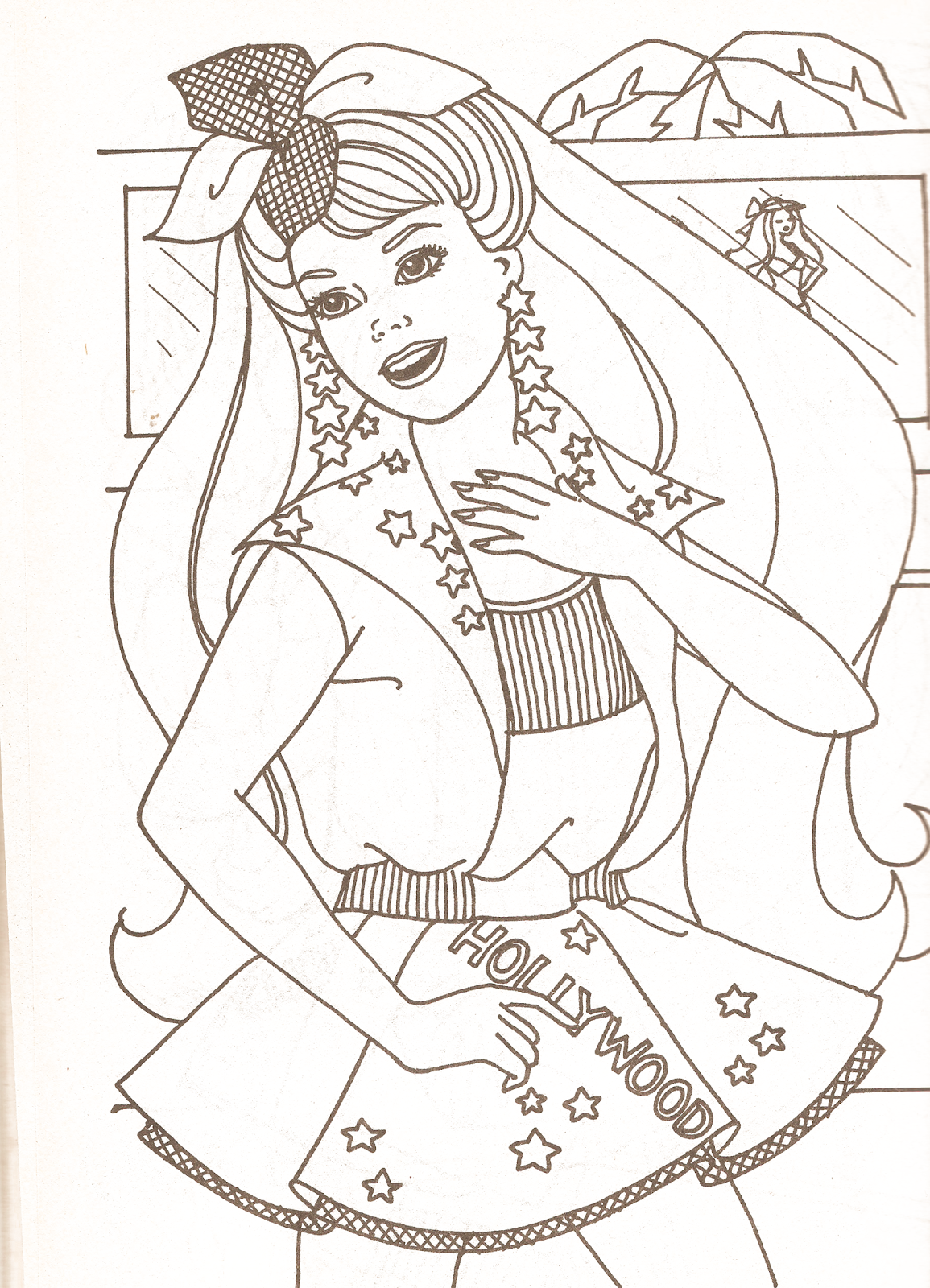 Miss Missy Paper Dolls Barbie coloring pages part 2