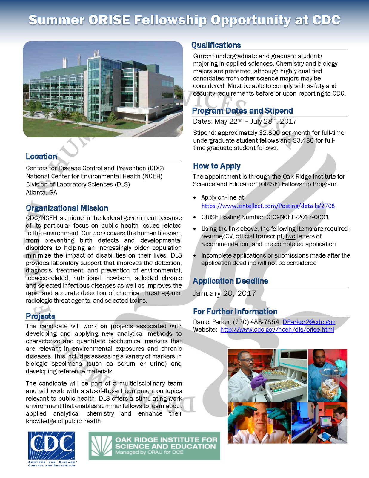 Institute of Technology School of Chemistry & Biochemistry