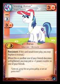 My Little Pony Shining Armor, Team Trainer High Magic CCG Card