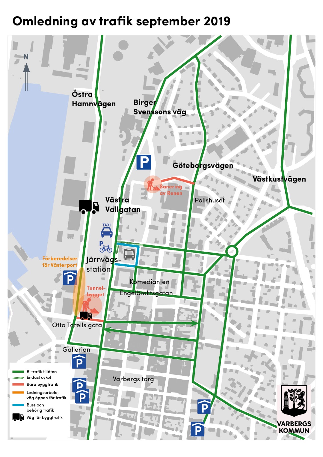 RINGBORGS BLOGG: Omledning av trafik hösten 2019 med anledning av