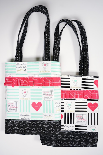 Shine Bright fabric totes