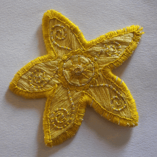 Embroidered Daffodil
