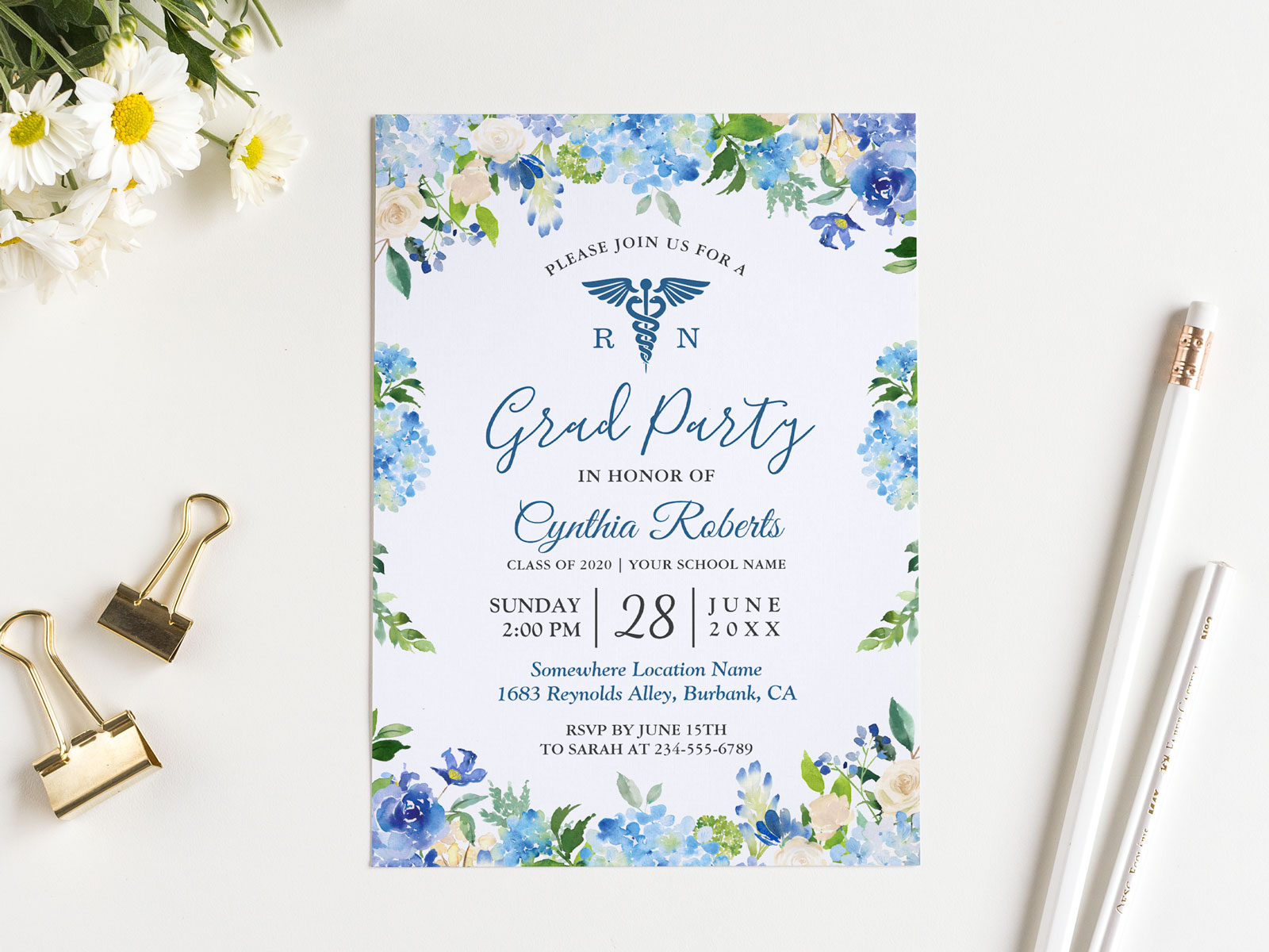 medical nursing school graduation invitations and announcements