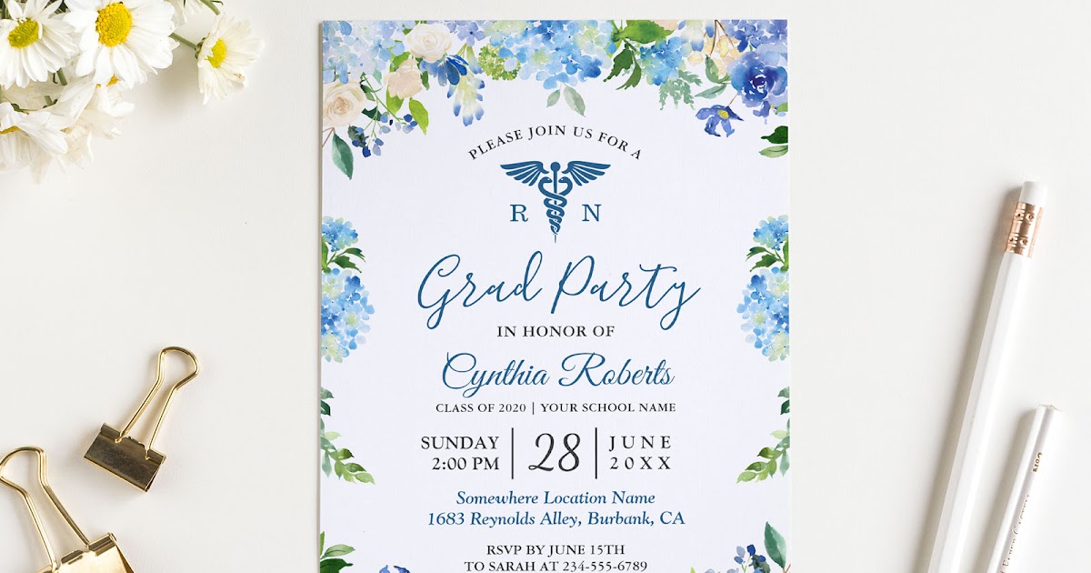 medical nursing school graduation invitations and announcements