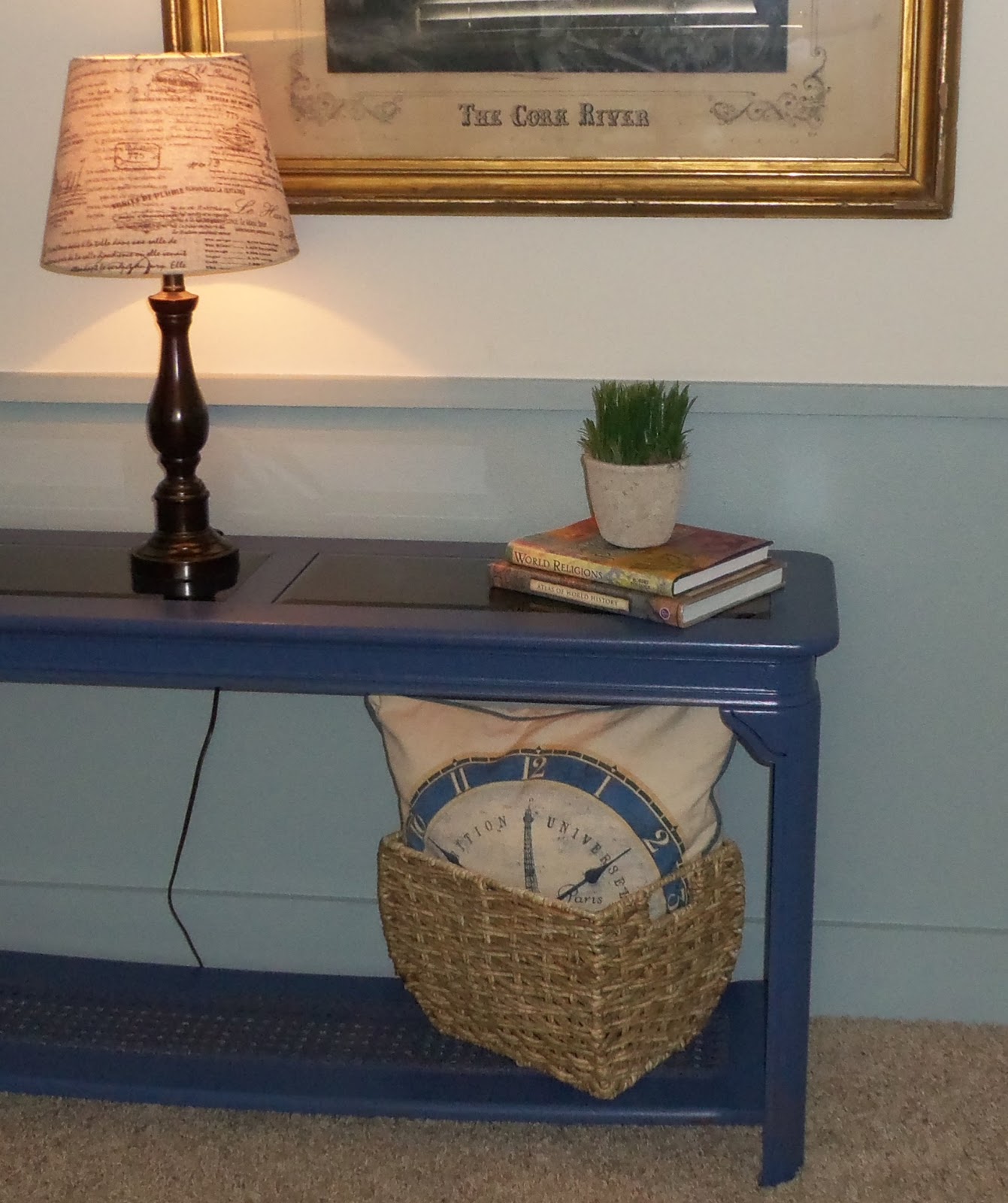 Kiki Nakita Royal Blue Sofa Console Table