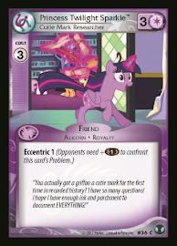 My Little Pony Princess Twilight Sparkle, Cutie Mark Researcher Defenders of Equestria CCG Card