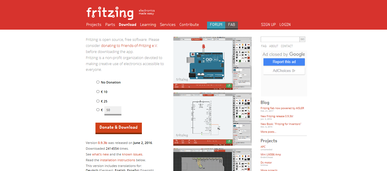 Arduino en Fritzing: WEB FRITZING