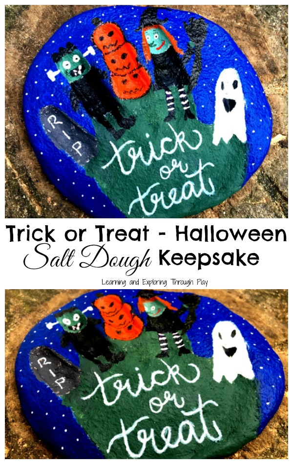 Learning and Exploring Through Play Salt Dough Halloween Keepsake