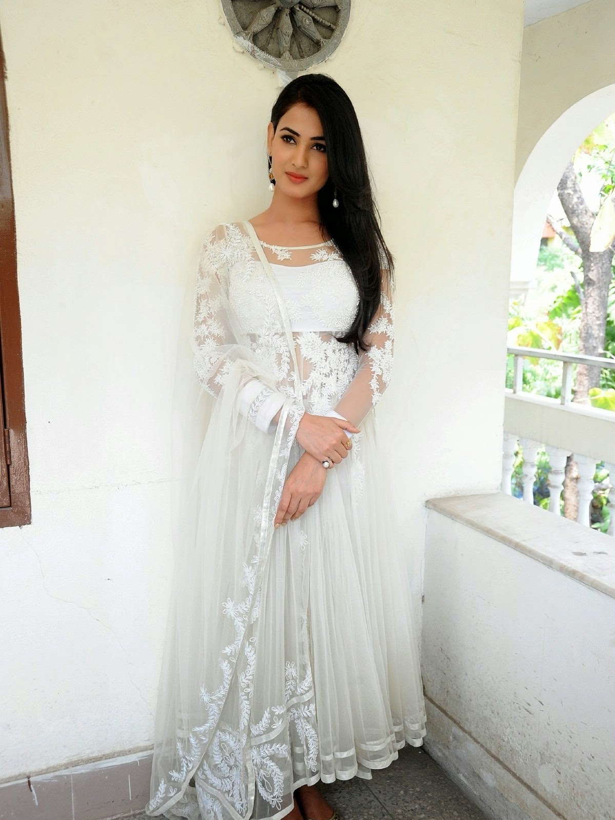 High Quality Bollywood Celebrity Pictures Sonal Chauhan Looks Gorgeous In White Dress At Telugu