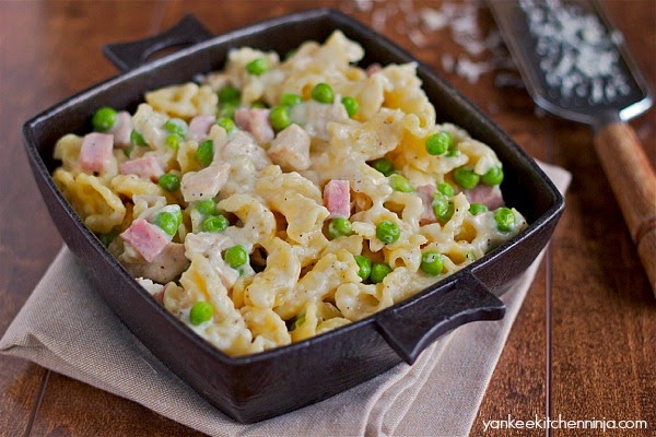 Use your holiday leftovers to create this turkey or chicken cordon bleu pasta
