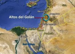 Ubicación de los Altos del Golán