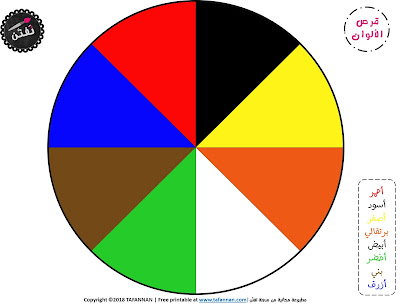 قرص الألوان للصغار color circle for kids