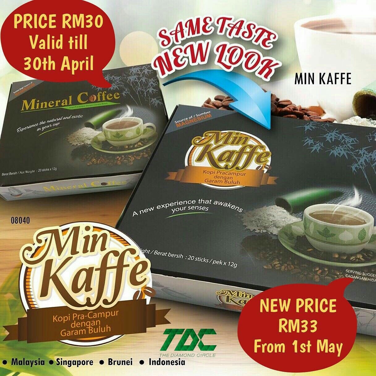 A New Beginning Mineral Coffee Rebranding for International Market