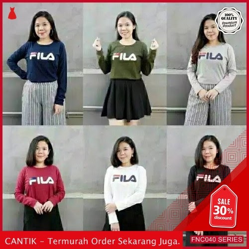 FNC040B43 Baju Wanita Fila Lengan Panjang BMGShop Serba 30 Ribuan