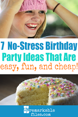 My kids love to celebrate their birthdays at a party with all their friends, but so many kids’ birthday party ideas out there either cost way too much money or take way too much time. What ever happened to planning a simple party at home, in the backyard, or somewhere else on a budget? These 7 DIY themes and ideas for kids’ birthdays are low-cost and low-prep, but still super-fun and the kids will never know the difference! #birthdayparty #kids