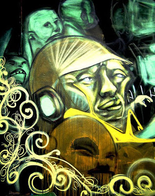 Graffiti Wall Design Hip-Hop