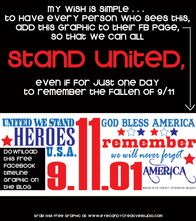 free 9/11 art, 9/11 facebook timeline graphic, 9/11, 9-11, stand united
