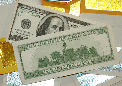 Chinese ghost money, US$100 bill
