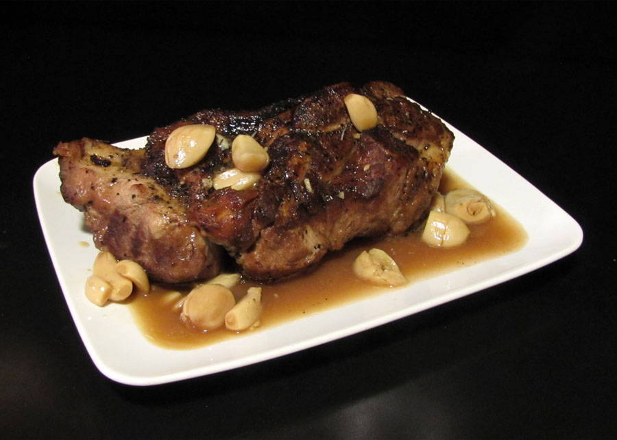 Smells Like Food in Here CasseroleRoasted Pork with 40 Cloves of Garlic