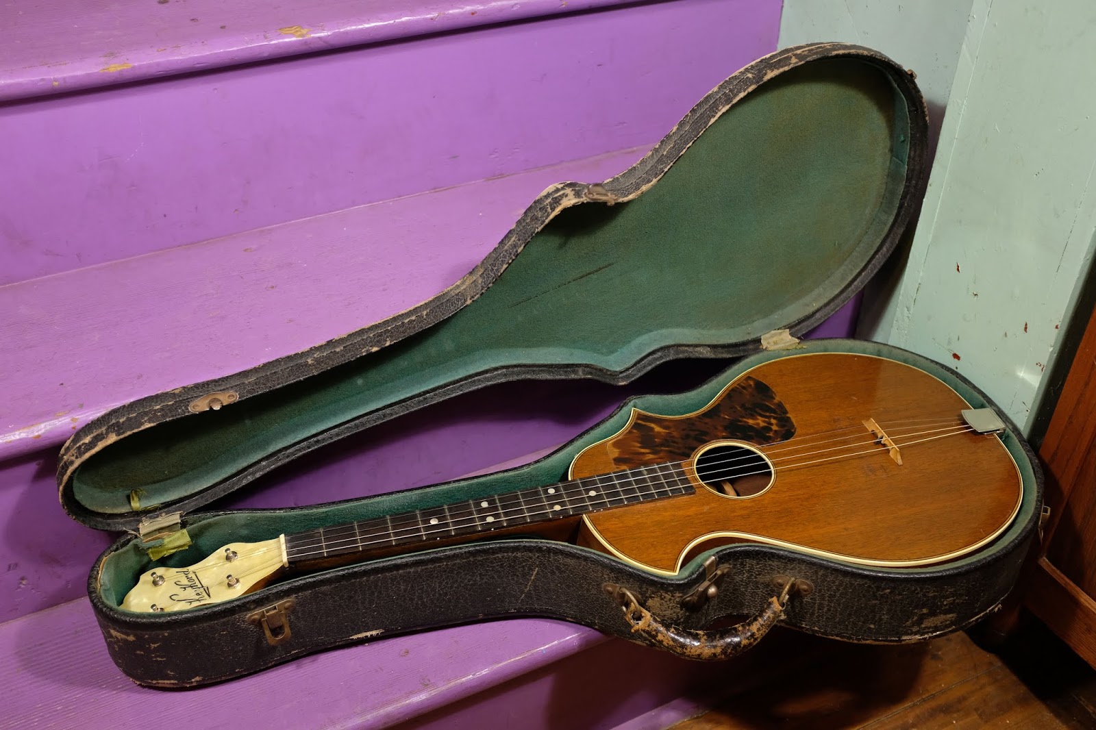1930s Kay-made KeyKord (Converted) Tenor Guitar