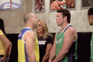 Wanderlei Silva Pushes Chael Sonnen TUF Brazil 3