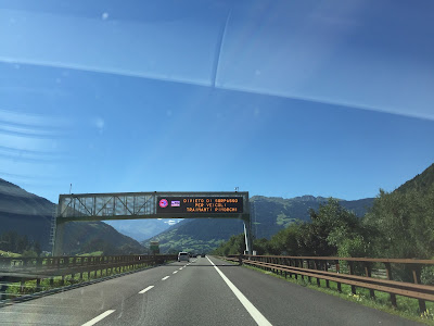 Sign on the A22 Autostrada
